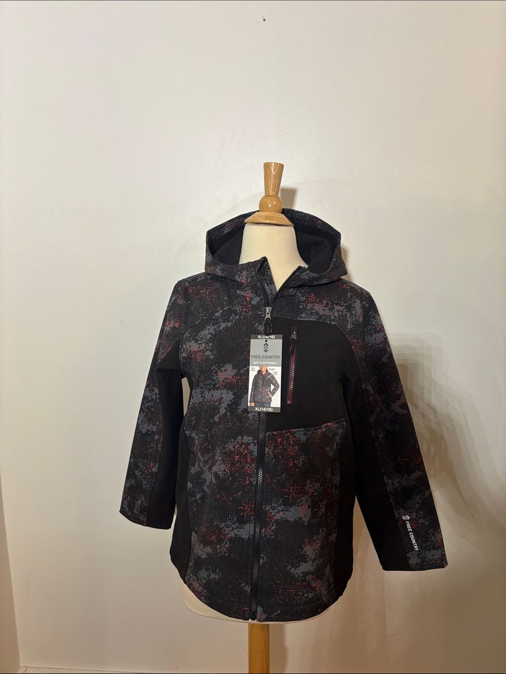 Free Country Kids Hooded Softshell Jacket